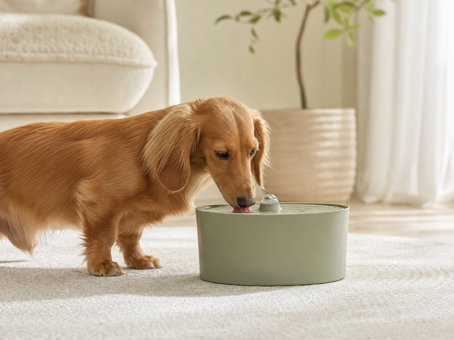 The water fountain pets actually use